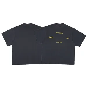 Kanye West Jesus Is King streetwear graphic short sleeve t-shirt loose casual hip hop top