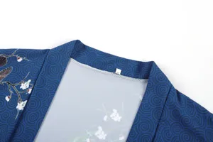 Japanese style kimono cardigan for men and women, lightweight sun protection summer coat.