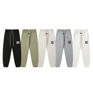 High Street Taped Sports Sweatpants For Men Women Casual Drawstring Joggers Cotton Blend Loose Fit Streetwear Track Pants