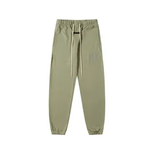 Essential streetwear sweatpants casual joggers high street olive green trousers for men women