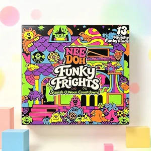 NeeDoh Funky Frights 13 τεμάχια squishy countdown μυστηρίου κουτί πολύχρωμο τέρας παιχνίδι