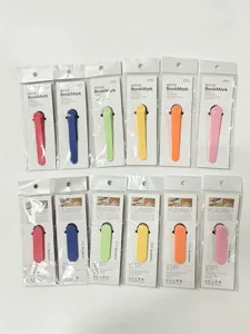 Magnetische Silikon Lesezeichen für Bücher, flexible bunte Seitenmarkierer für Schüler und Büro.