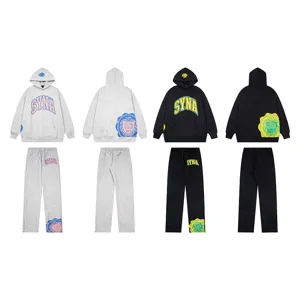 Set Felpa Con Cappuccio E Pantaloni Della Tututa In Pile Casual Da Uomo E Donna