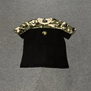 Femme Homme T-Shirt Manches Courtes Camouflage Colorblock Casual Streetwear Haut
