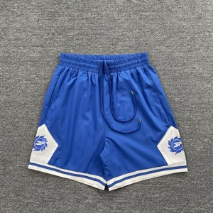 Unisex Farbblock Sportshorts elastischer Bund lässige Streetwear Sportbekleidung