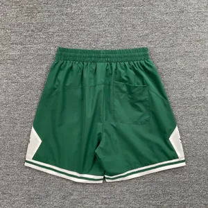 Herren Damen High Street Sportshorts farbblockierte elastische Taillen Freizeithose