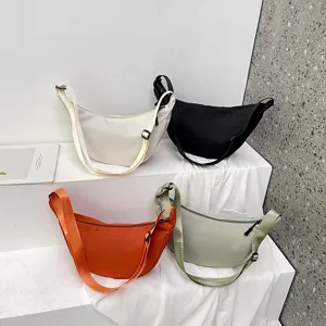 Damen Nylon Knödel Tasche Lässige Einfarbige Achsel Umhängetasche Mode Trendige Koreanische Stil Schultertasche Tägliche Handtasche