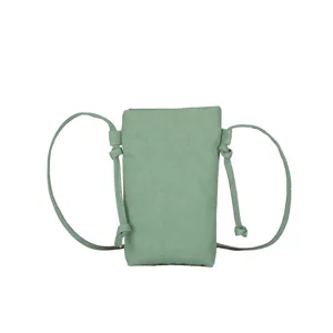 Petit sac bandoulière pour téléphone en toile pour femme, pochette mobile décontractée.