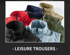 Men fleece lined winter vest casual stand collar warm sleeveless outerwear jacket multi color