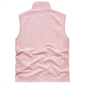 Gilet casual da uomo con colletto in piedi primavera autunno sottile vista posteriore