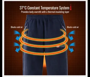 Winter doppelseitige Fleece Thermohose für Damen und Herren, dicke gemütliche Freizeithose.