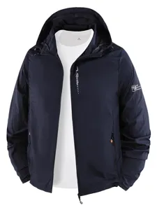 Giacca protezione solare estiva sottile uomo casual all'aperto traspirante con cappuccio