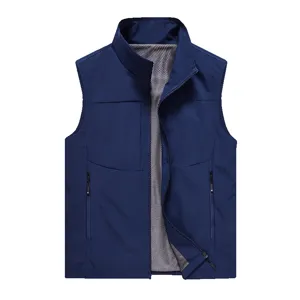 Men's outdoor tactical vest casual multi-pocket waterproof quick-dry sleeveless jacket