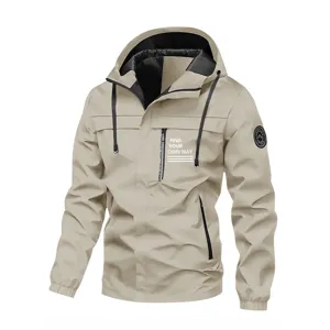 Men's Casual Long Hooded Jacket Windproof Winter Parka Coat Waterproof Outerwear