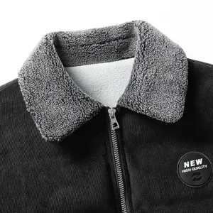 Men's Winter Short Thickened Lambswool Lapel Cotton Padded Jacket Korean Style Trendy Warm Casual Outerwear
