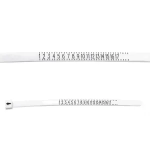 US ring sizer measuring belt with clear 1-17 scale marks for accurate finger sizing tools.