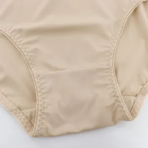 Detailed view of plus-size seamless women's underwear, showing smooth fabric and fine stitching.