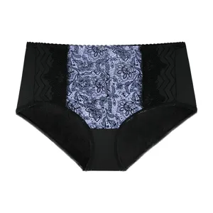 Women plus size sexy lace panties mid waist breathable hip lifting briefs comfortable underwear