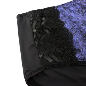 Women Plus Size Lace Mid Waist Panties Sexy Thin Breathable Hip Lifting Briefs Underwear