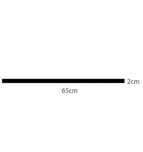 Detailed size chart showing belt length of 65cm and width of 2cm for women fashion dress accessory.