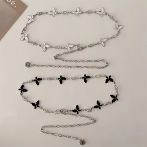 Catena da vita con farfalla in metallo donna moda estate abito jeans cintura decorativa