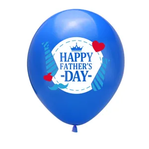 Blauer Latexballon mit Aufdruck zum Vatertag, ideal für Partydekoration und schöne Feierlichkeiten.