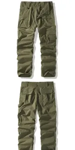 Men tactical cargo pants multi-pocket military trousers detail view functional pocket design