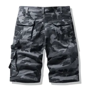 Pantalones cortos cargo de camuflaje para hombre casual táctico bolsillos rectos