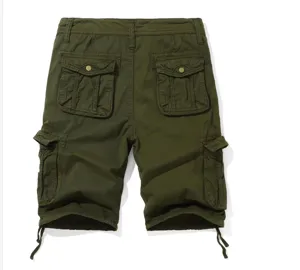 Men's Military Green Cargo Shorts Casual Multi-Pocket 5-Pocket Outdoors Shorts Summer