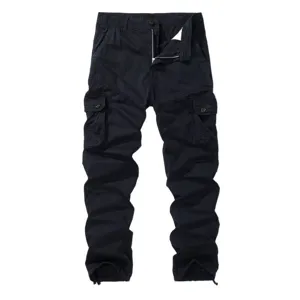 Pantaloni Cargo Uomo Tasconi Multipli Tattici Militari Casual Taglie Forti Lavoro Outdoor