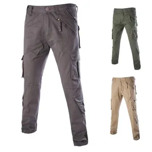 Multi-pocket cargo pants detail view showing utility pockets, durable fabric and stitching.
