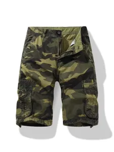 Pantaloncini cargo mimetici da uomo casual tattici cinque quarti con tasche