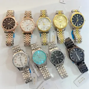 LANTURUN Orologio Uomo Quarzo Acciaio Inossidabile Impermeabile Calendario Elegante