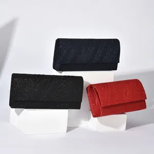 Women Fashion Glitter PU Leather Crossbody Bag Elegant Evening Handbag Ladies Metallic Sparkly Shoulder Messenger Bag