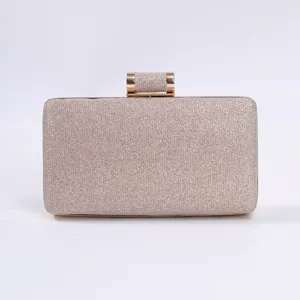Bolso de Noche para Mujer Bolso de Mano con Lentejuelas Brillantes Carcasa Rígida Boda Banquete Bolso de Mano con Cadena de Bloqueo de Metal