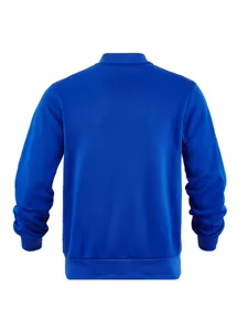 Herren einfarbige blaue gefütterte dicke casual bomberjacke winter warme jacke top