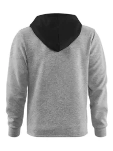 Sweat à capuche jacquard bicolore élégant pour homme avec manches longues pour un style décontracté.