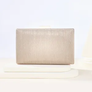 Elegant shimmer evening clutch bag for women, sparkling party prom shoulder crossbody bag.