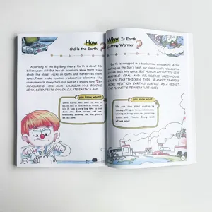 Wetenschapsboek detailpagina voor kinderen met feiten over de ouderdom van de Aarde.