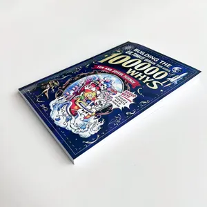Gedetailleerde hoekweergave van het 100000 whys wetenschapsboek voor kinderen met kleurrijke omslag.