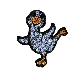 Rhinestone cartoon duck hair clip sparkling crystal cute hair accessory for women and girls