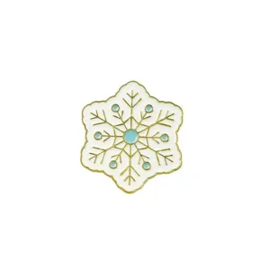 Schneeflocke Legierung Brosche Weihnachtsgeschenk Emaillierte Anstecknadel Schmuck Zubehör Stil