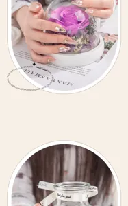 Handmade press-on nails with 3d crystal diamond and metallic art decorations detail