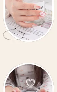 Handmade press-on nails with 3D white flower design, Japanese style minimalist fake nail art tips.