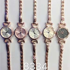 Fashion Women Quartz Watch Slim Alloy Bracelet Chain Strap Rose Gold Silver Analog Dress Wristwatch For Ladies Office Business Casual