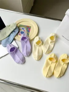 Women summer shallow mouth invisible boat socks breathable combed cotton cute candy colors