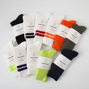 Colorful spring summer long socks casual street style solid color fashion tube socks