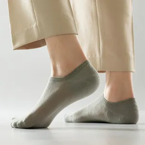 Herren atmungsaktive Mesh unsichtbare Low-Cut Bootssocken Knöchelsocken für Frühling Sommer