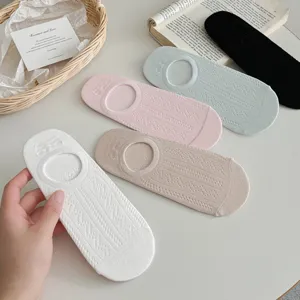 Femmes respirant maille invisible chaussettes bateau coupe basse ete mince chaussettes