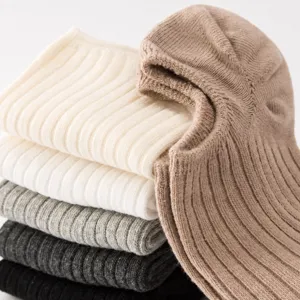 Women short socks cotton low cut invisible socks anti slip solid color shallow mouth 4 pairs